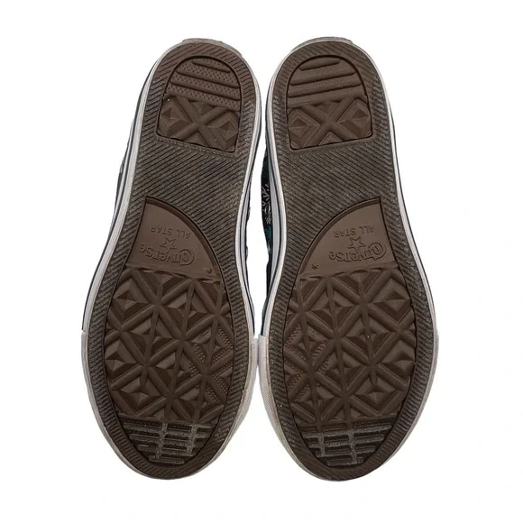 Converse Chuck Taylor Blue All Star Mermaid High Top Sneakers Size 3 Girl's - Picture 9 of 9